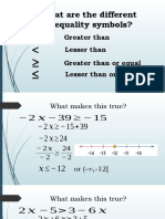 Quadratic Inequalities