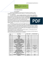 Basic Concepts On Statics