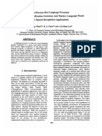 A Preference-First Language Processor Integrating The Unification Grammar and Markov Language Model For Speech Recognition-Applications