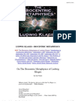 Ludwig Klages - Biocentric Metaphysics