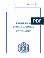 Programa Pensar y Contar Matemática