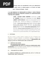 Recurso de Reconsideracion Pubelo Libre - Reniec