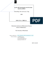 Updating The QR Factorization and The Least Squares Problem (2008)