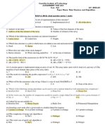 Data Structure and Algorithms