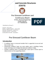 Prestressed Cantilever and Continuous Beam - Seminar - Group 5