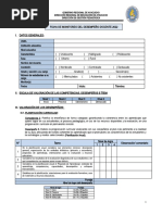 Ficha de Monitoreo Al Desempeño Docente - Agosto 2022