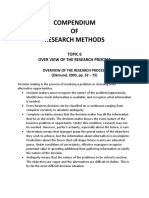 Compendium OF Research Methods