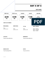 Call Sheet Template 7