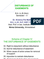 6 (1) .4 The Disturbance of Easements