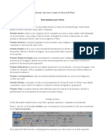 Herramientas de WORD