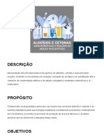 Aldeídos e Cetonas - Características e Reações de Adição Nucleofílica