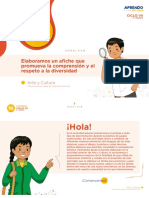 16 Elaboramos Un Afiche Que Promueva La Comprensión y El Respeto A La Diversidad