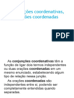 Conjunções Coordenativas, Orações Coordenadas