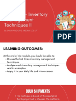 Module 6 Inventory Management Techniques III