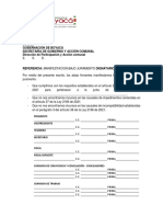 Manifestacion Bajo Juramento Dignatarios