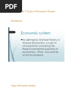 What Are The 3 Types of Economic System