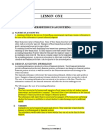 BFC 3125 Financial Accounting 1 Notes To Students 2-1-1