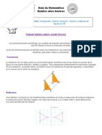 5° AÑO N°2 Transformaciones Isométricas