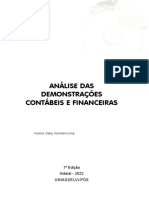 Análise Das Demonstrações Contábeis e Financeiras