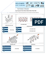 Kubota Parts: Tightening Torques