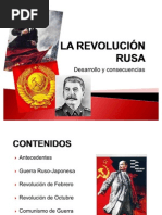 LA REVOLUCIÓN RUSA. Desarrollo y Consecuencias