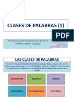 Clases de Palabras