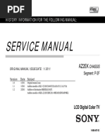 Sony klv-22bx320 22cx320 26bx320 26cx320 32bx320 32bx320 40cx420 Chassis Az2ek