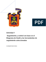 Seguimiento y Control Con Base en El Diagrama de Gantt y Las Herramientas de Seguimiento Seleccionadas