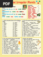 Regular and Irregular Plurals - 39664