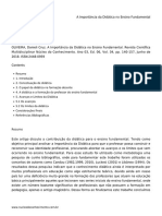 A Importância Da Didática No Ensino Fundamental