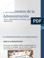 Fundamentos de La Administracion Tema 1 2 y 3