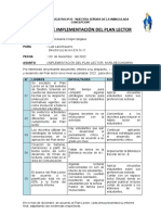 Informe Del Plan Lector