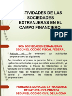 Actividades de Las Sociedades Extranjeras