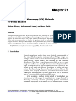 Scanning Electron Microscopy (SEM) Methods For Dental Enamel