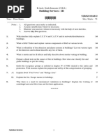 Building Services - III: B.Arch. Sixth Semester (C.B.S.)