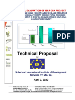 Technical Proposal For Terminal Evaluation - Climate Smart Agricultural Projects - SoS Sahel