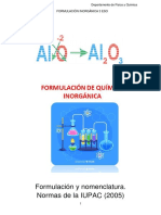 Formulación Inorgánica 3 ESO