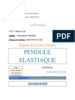 Pendule Elastiaque: Rapport de Travaux Pratique