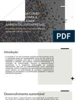 A Metrologia Como Ferramenta para A Sustentabilidade Ambiental