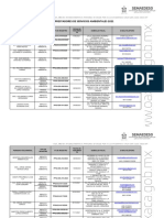 Lista de Prestadores de Servicios Ambientales Primera Quincena de Mayo 2021. Actualizada 1