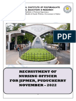 Detailed Advertisement For Nursing Officer 2022