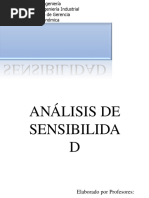 Tema 8 ANÁLISIS DE SENSIBILIDAD Yb cg26 Oct