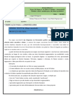 Avaliação de Redação 6 Ano - Outubro