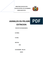 Animales en Peligro de Extincion