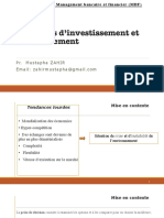 Cours de Stratégies D'investissement Et de Financement EST Chapitre 1 Suite