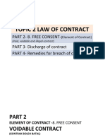 TOPIC 2 LAW OF CONTRACT 3 Void Contract, Discharge of Contract and Remedies