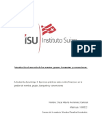 Actividad de Aprendizaje 3. Ejercicios Prácticos Sobre Control Financiero en La Gestión de Eventos, Grupos, Banquetes y Convenciones