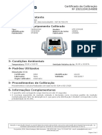 Exemplo Certificado de Calibração Arkmeds