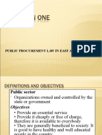 Public Procurement in East Africa PP 1RR