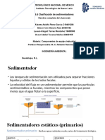 3.6 Clasificacion de Sedimentadores